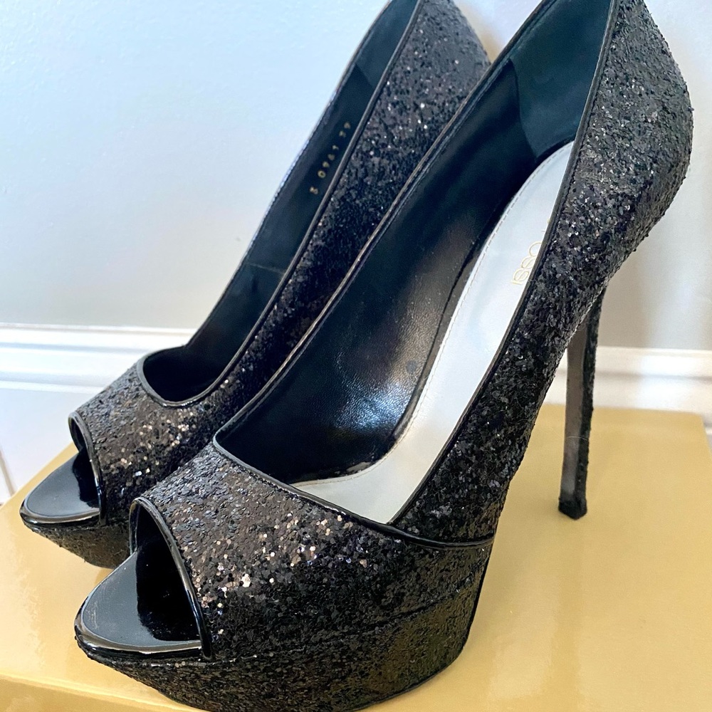 SERGIO ROSSI Boston Peeptoe Platform Pump - Picture 4 of 7